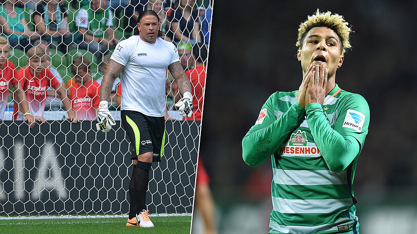 Laut Tim Wiese (l.) sollte Serge Gnabry noch mindestens ein weiteres Jahr in Bremen bleiben.