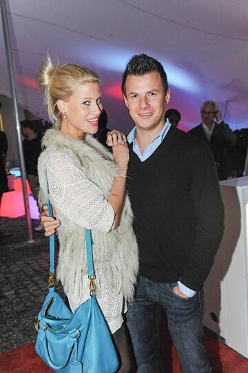 Promis beim Futurecom-Sommerfest:Anna- Maria Kagerer mit Michael Gump.