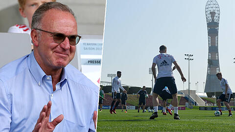 Karl-Heinz Rummenigge, Vorstandsboss des FC Bayern, verteidigt die erneute Reise nach Doha.
