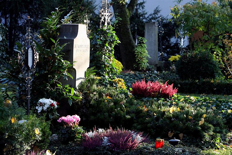 Eine Szene vom Bogenhauser Friedhof.