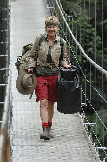 Tanja Schumann darf endlich das Camp verlassen. Die Bilder von ihrem Auszug!