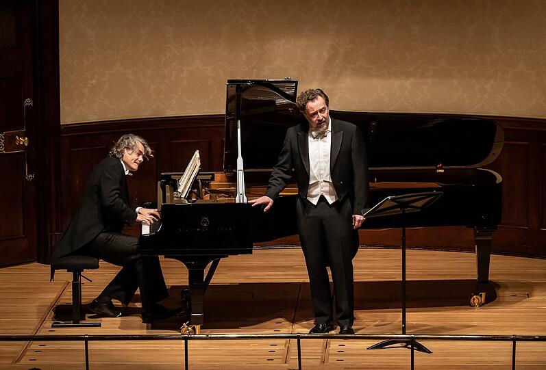 Christian Gerhaher und Gerold Huber bei einem Liederabend.