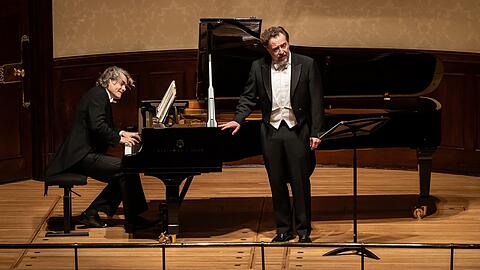 Christian Gerhaher und Gerold Huber bei einem Liederabend.
