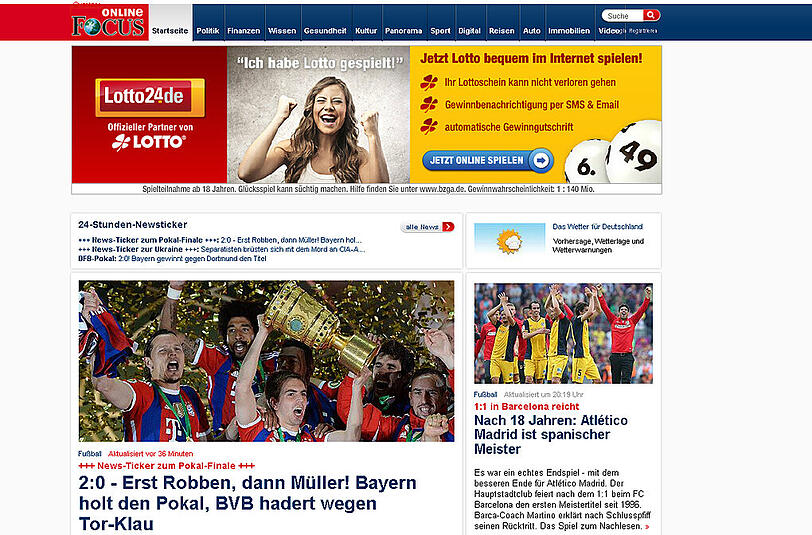 Und zum Abschluss der Blick in den "Focus"