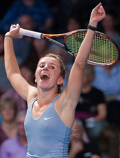 Tennisprofi Annika Beck in Bildern.