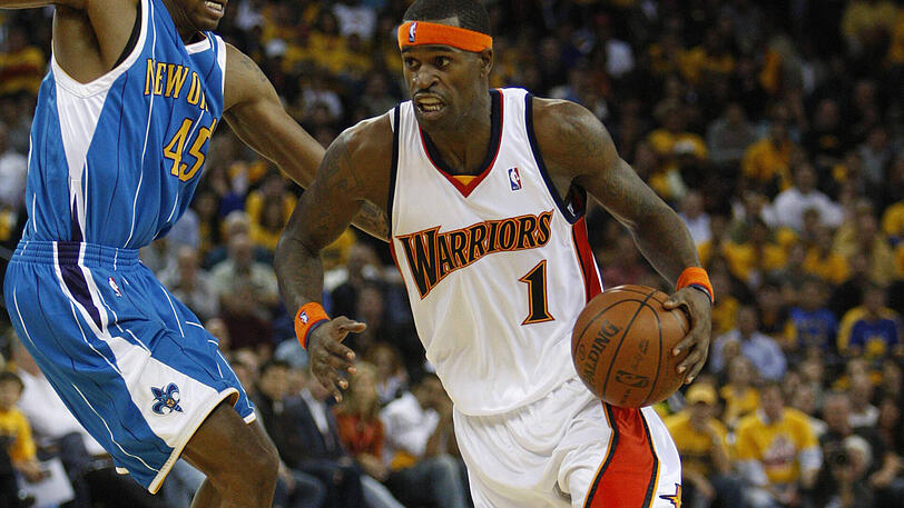 Stephen Jackson im Trikot der Golden State Warriors, für die er vier Jahre spielte.
