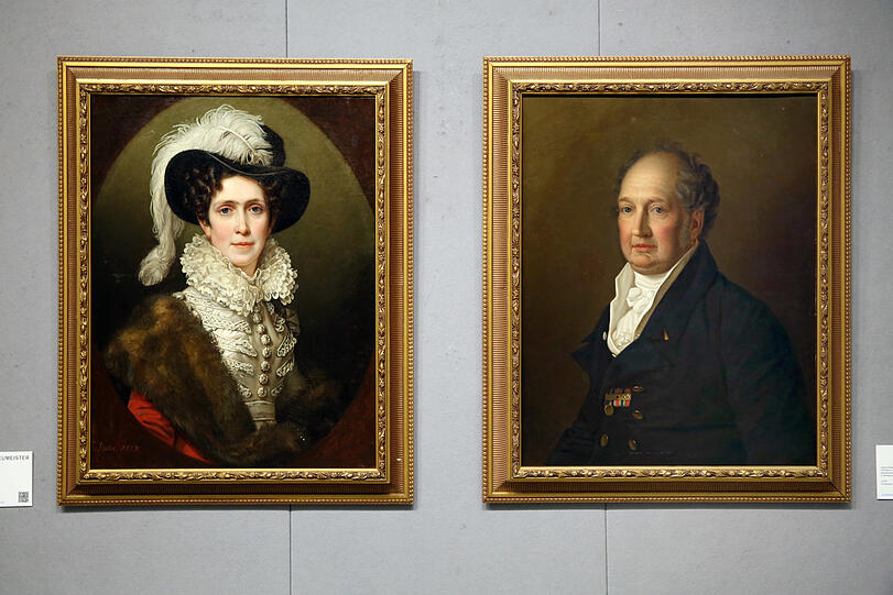 Königin Karoline Friederike von Bayern und Maximilian I. Joseph, Bayerns erster König.