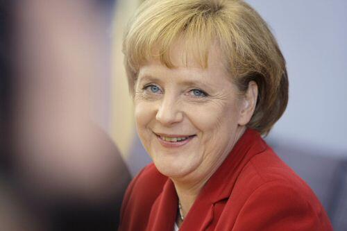 Bundeskanzlerin Angela Merkel mit dem georgischen Präsidenten Michail Saakaschwili.