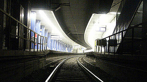 S-Bahn-Tunnel auf der Stammstrecke in München