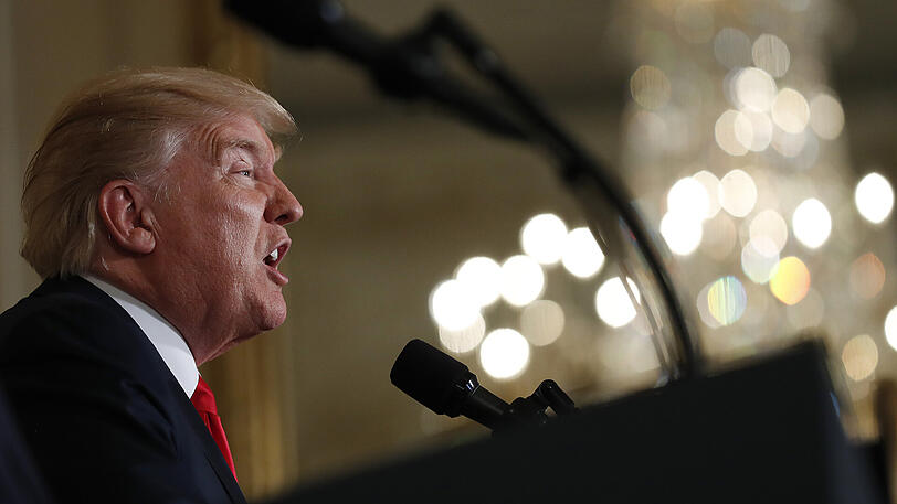 Vertiedigt weiter den milliardenschweren Bau einer Grenzmauer zu Mexiko: US-Präsident Donald Trump.