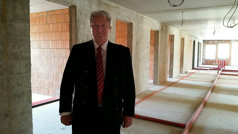 Kurt Perlinger ist zuversichtlich, dass der Neubau bald fertig wird.