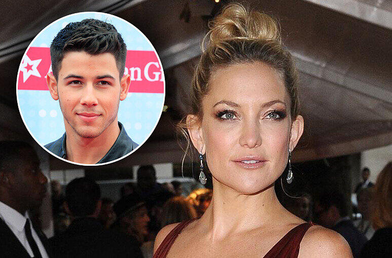 Kate Hudson soll ein Auge auf den jungen Sänger Nick Jonas geworfen haben
