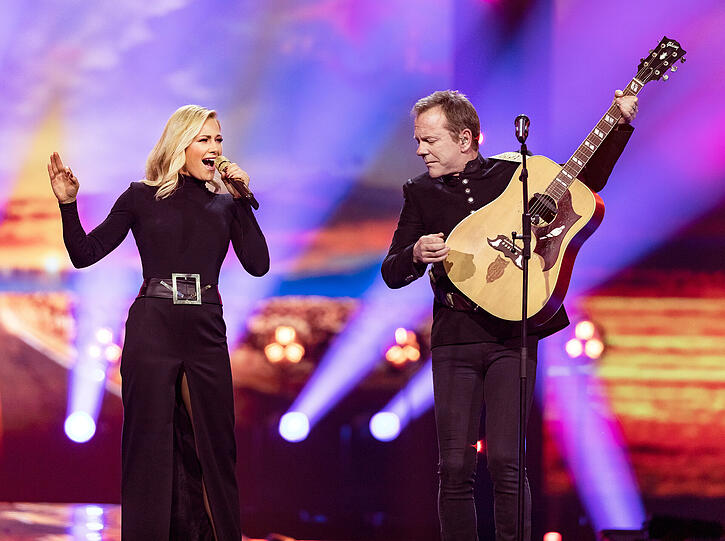 Helene Fischer und Hollywood-Star Kiefer Sutherland