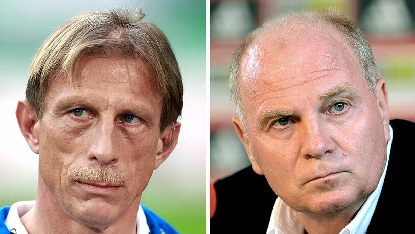 Seit ihrem legendären Verbalfight im Titelkampf 1988/89 sind sich Christoph Daum und Uli Hoeneß spinnefeind. Seit ihrem legendären Verbalfight im Titelkampf 1988/89 sind sich Christoph Daum und Uli Hoeneß spinnefeind.