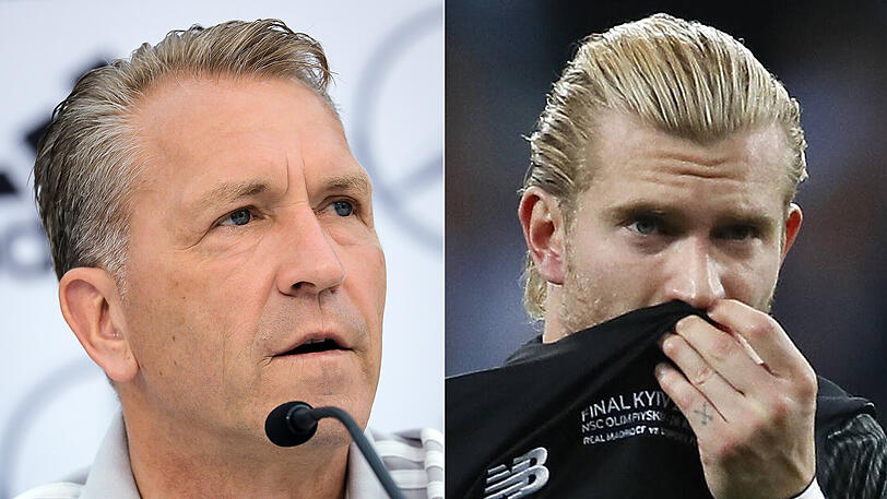 Andreas Köpke (links) steht Loris Karius zur Seite.