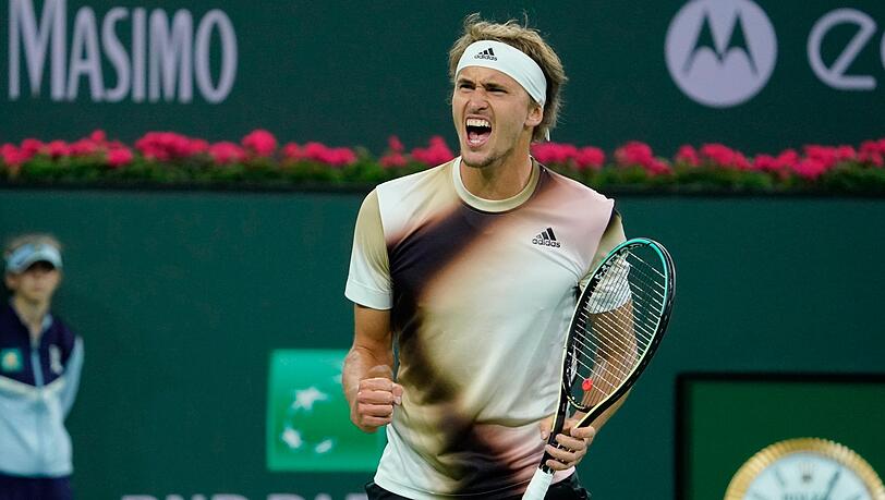 Alexander Zverev gewinnt in Miami gegen Mackenzie McDonald.