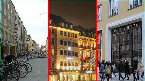 Shopping in der City: Viele Touristen suchen Luxus.