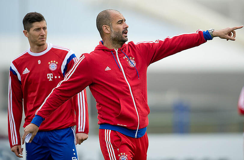 Weist Pep Guardiola seinem Top-Angreifer Robert Lewandowski weiter den Weg und gibt die Richtung vor?