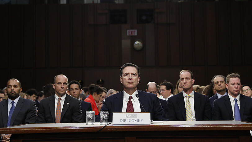 Harte Worte gegen Donald Trump: Ex-FBI-Chef James Comey bei seiner Anhörung vor dem Geheimdienstausschuss.