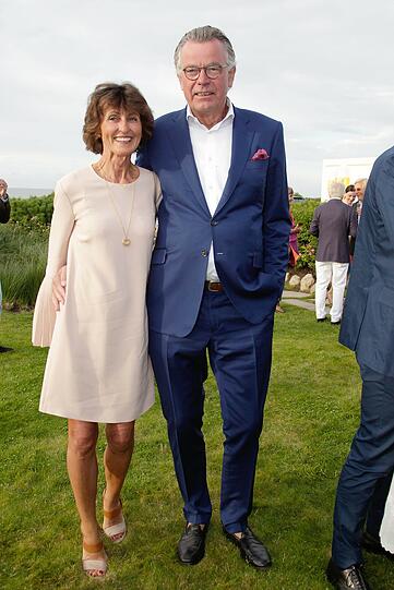 Vigga und Wolf-Peter Schneider bei Baumanns Promi-Krebsessen in Morsum auf Sylt