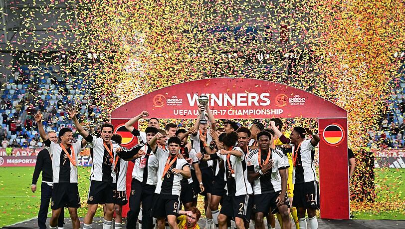Die deutsche U17 sicherte sich in Budapest den EM-Titel.