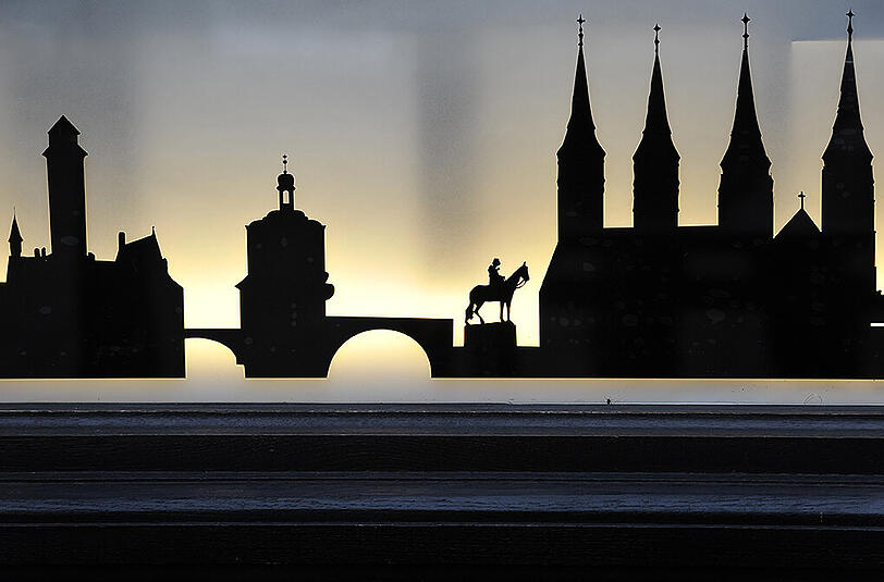 Die Silhouette von Bamberg. Hier liegt der Ursprung des Freistaates Bayern.