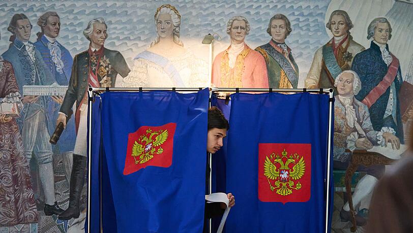 Es war die erste Abstimmung in Russland seit Beginn von Putins Krieg gegen die Ukraine im Februar 2022. Es war die erste Abstimmung in Russland seit Beginn von Putins Krieg gegen die Ukraine im Februar 2022.