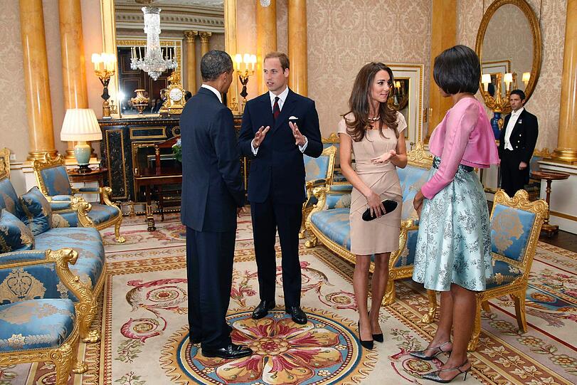 Auch einen kleinen Plausch gab es mit Prinz William und seiner frisch angetrauten Catherine