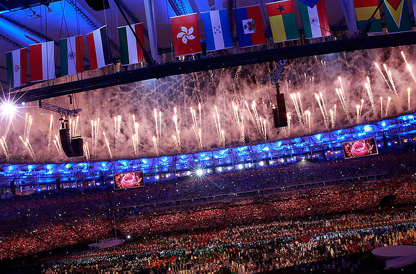Beeindruckende Eröffnungsfeier der Olympischen Spiele in Rio. Die Bilder aus dem Maracana-Stadion.