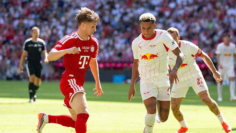 Gegen RB Leipzig auf der Außenbahn unterwegs: Talent Tim Binder. Gegen RB Leipzig auf der Außenbahn unterwegs: Talent Tim Binder.