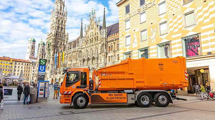 Der AWM hat einen ersten E-Lkw in Dienst genommen.