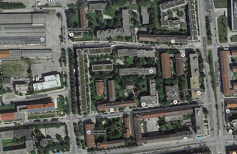Riesenfeld-/Ecke Hamburger Straße: Hier hat die GWG Wohnungen gekauft. Foto: Google Maps