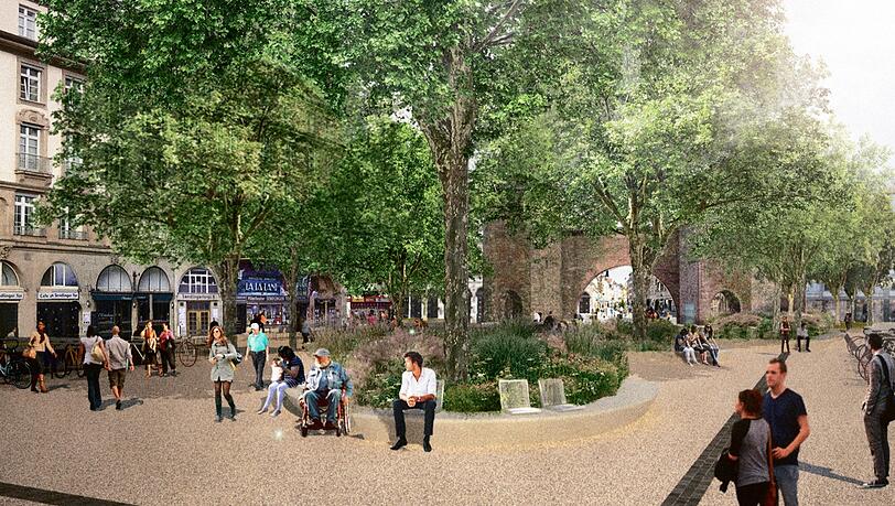 Mehr Grün und mehr Sitzgelegenheiten: Aus dem Sendlinger Tor soll wieder ein Ort zum Verweilen werden. Mehr Grün und mehr Sitzgelegenheiten: Aus dem Sendlinger Tor soll wieder ein Ort zum Verweilen werden.