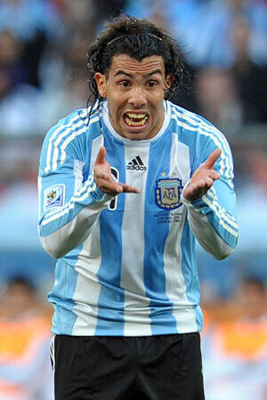 ...ebenso wie Boca Juniors bei dem Argentinier Carlos Tevez.