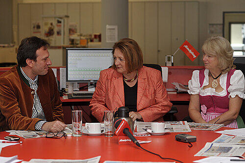 Sabine Leutheusser- Schnarrenberger beim AZ-Besuch