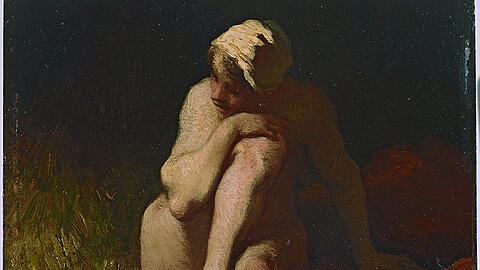Jean-François Millet, Nacktes Bauernmädchen, 1847/48.