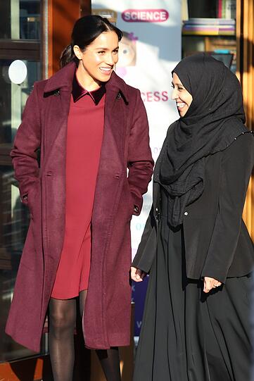 Meghan besuchte am 21. November die Hubb Community Kitchen in London, eine Einrichtung, mit der sie erst vor Kurzem ein Kochbuch veröffentlichte.