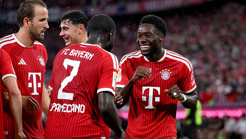 Erzielte das erste Tor der Bundesligasaison 2026/27: Dayot Upamecano. Erzielte das erste Tor der Bundesligasaison 2026/27: Dayot Upamecano.