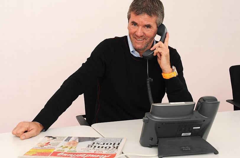 Friedhelm Funkel: Am AZ-Telefon gab er Auskunft über die Zeit ohne Job.