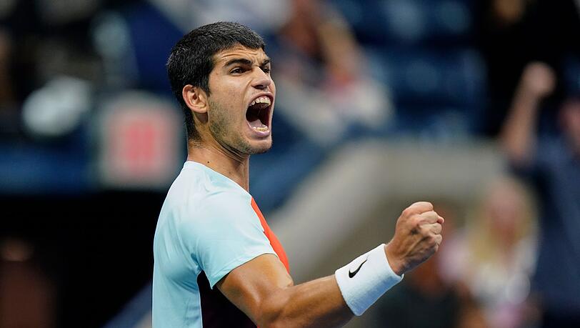 Steht im Halbfinale der US Open: Carlos Alcaraz.