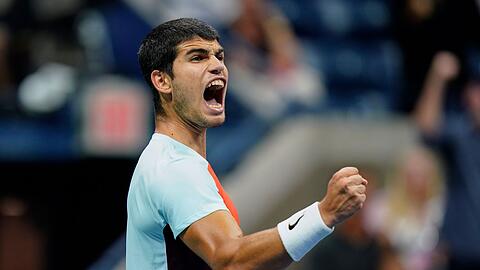 Steht im Halbfinale der US Open: Carlos Alcaraz.