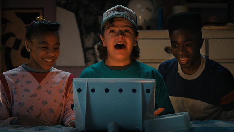 Priah Ferguson, Gaten Matarazzo und Caleb McLaughlin (v.l.n.r.) in der Netflix-Erfolgsserie "Stranger Things".