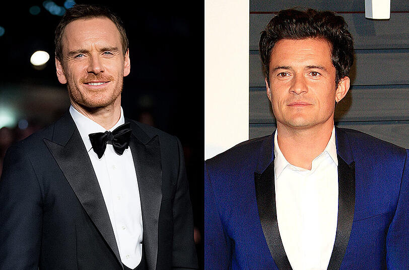 Michael Fassbender und Orlando Bloom (1977)
