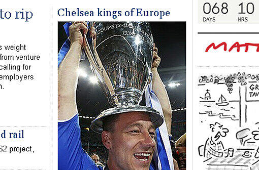 Chelsea als Kings of Europe