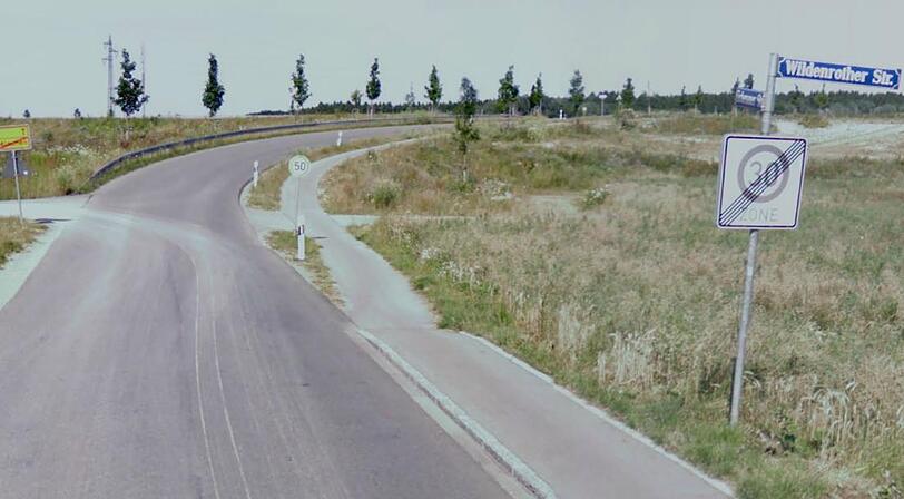 Der Radweg an der Eichenauer Straße soll ab der Wildenrotherstraße verbreitert werden.