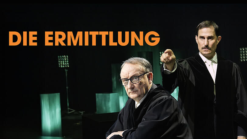 Rainer Bock als Richter und Clemens Schick als Ankläger. Rainer Bock als Richter und Clemens Schick als Ankläger.