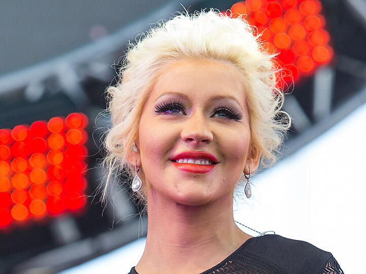 Christina Aguilera bei einem Auftritt bei der "Wango Tango 2014"-Show