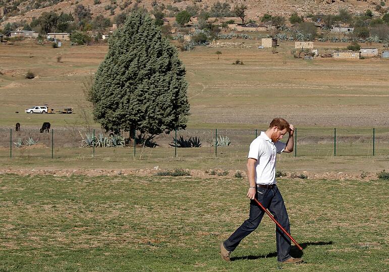 Prinz Harry in Lesotho