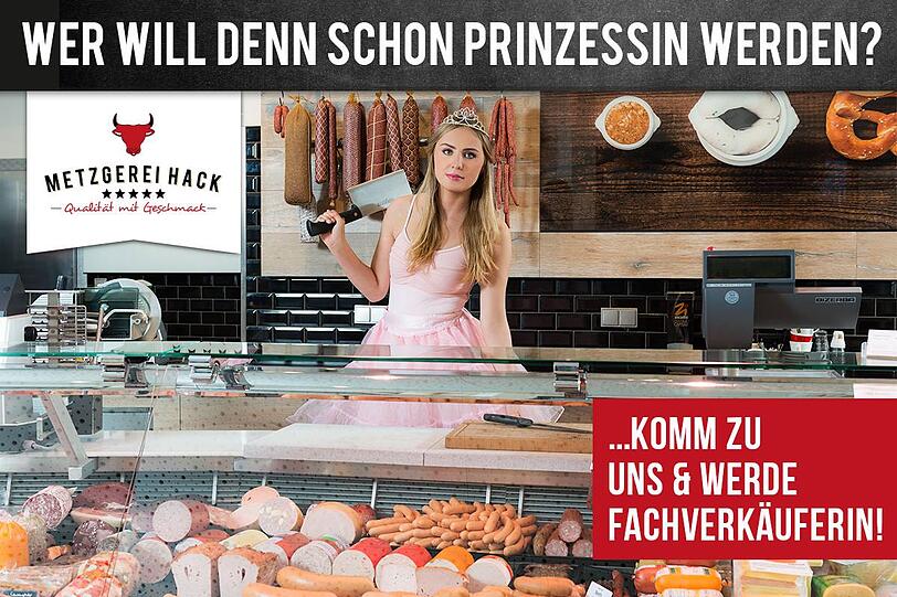 Die Metzgerei Hack sucht Verstärkung.