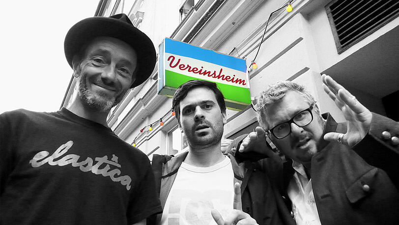 Stehen immer sonntags als "Schwabinger Schaumschläger" auf der Bühne: Michi Sailer, Christoph Theussl und Moses Wolff (v.l.).
